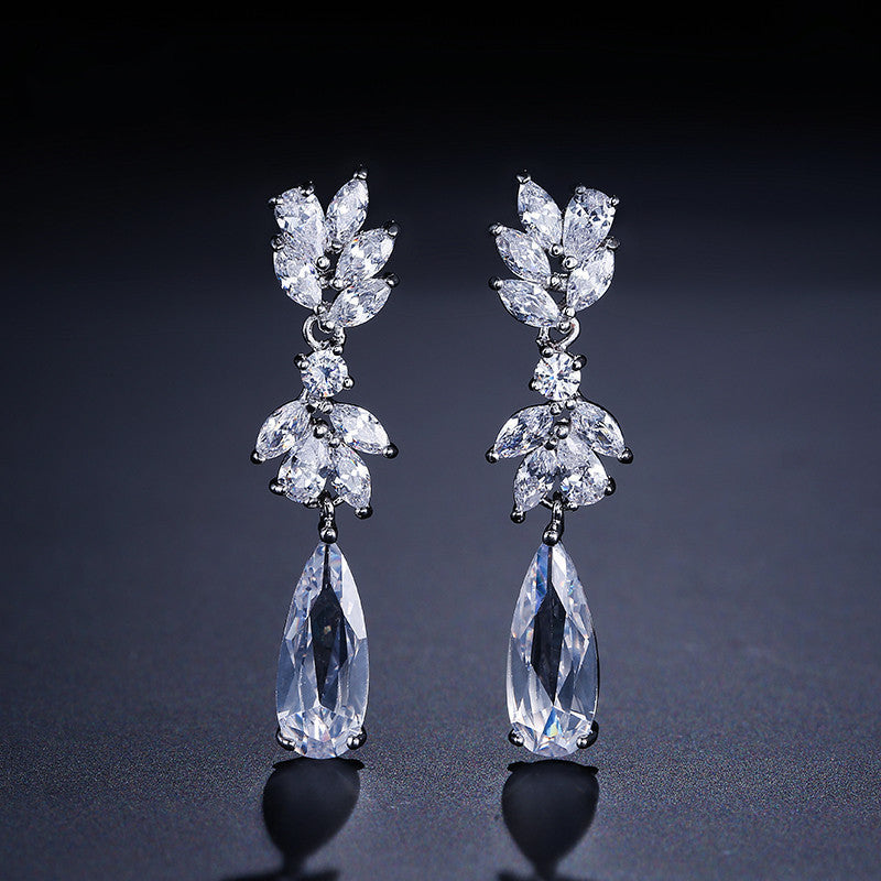 ZAKOL-Boucles d'oreilles en forme de fleur,