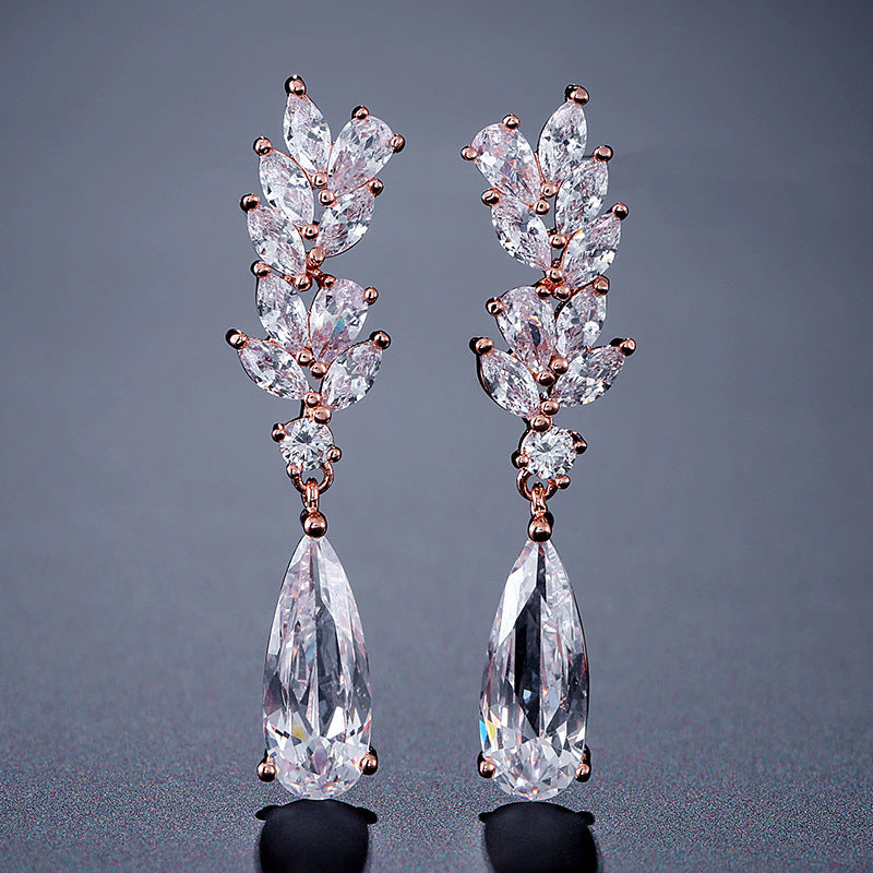 ZAKOL-Boucles d'oreilles en forme de fleur,