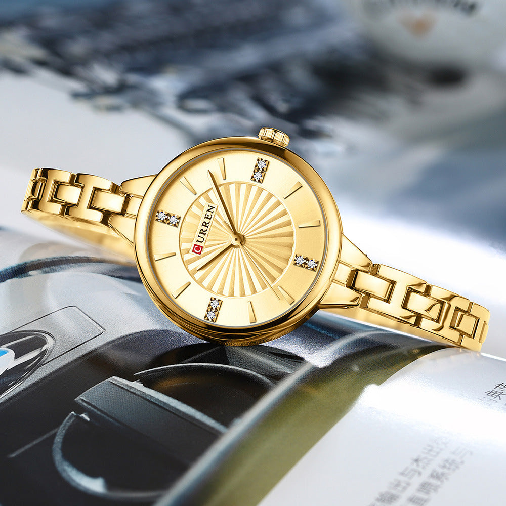 Naferti : Montre Femme Quartz Simple et Décontractée