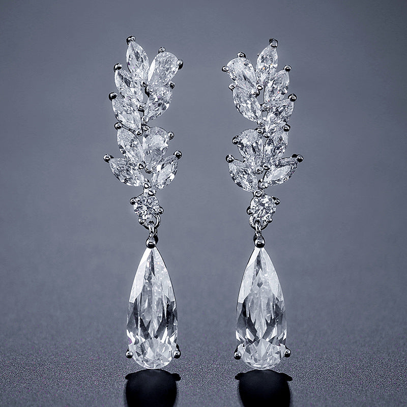 ZAKOL-Boucles d'oreilles en forme de fleur,