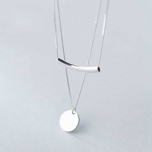 Collier Ras-du-Cou à Pendentif Pièces – Style Vintage Minimaliste pour Femme