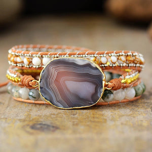 Bracelet Agate Équilibre – Élégance Naturelle pour Tous